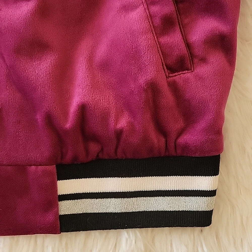 Limited Too Velour Zip Up Jackets Black & Purple, Rhinestones Girls 10/12